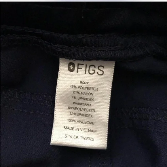 FIGS Scrubs Pants Navy Pants Technical Collection Kanye Moto Scrub Slim Fit Pant - Picture 6 of 8